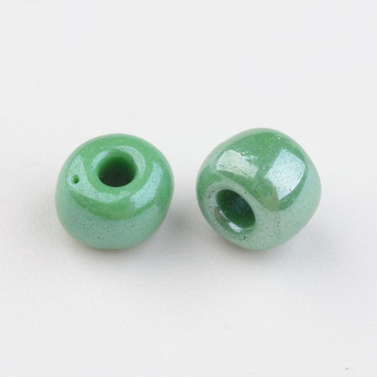 Glass Seed Bead Luster Med Sea Green 6/0