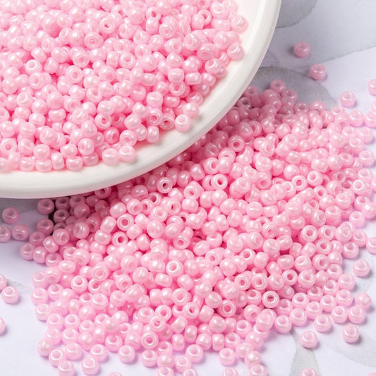 MIYUKI Seed Bead Baby Pink Luster 8/0