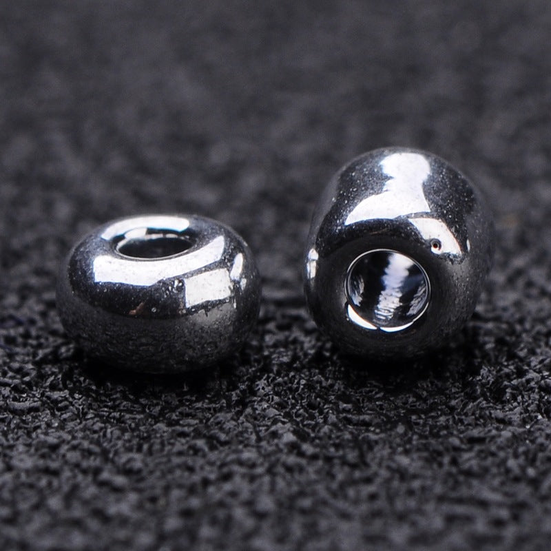 Glass Seed Bead Metallic Silver 8/0 50g