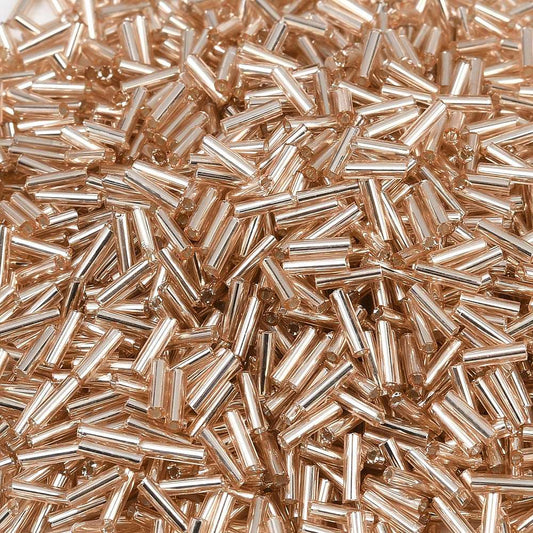 Glass Bugle Bead S/L Wheat