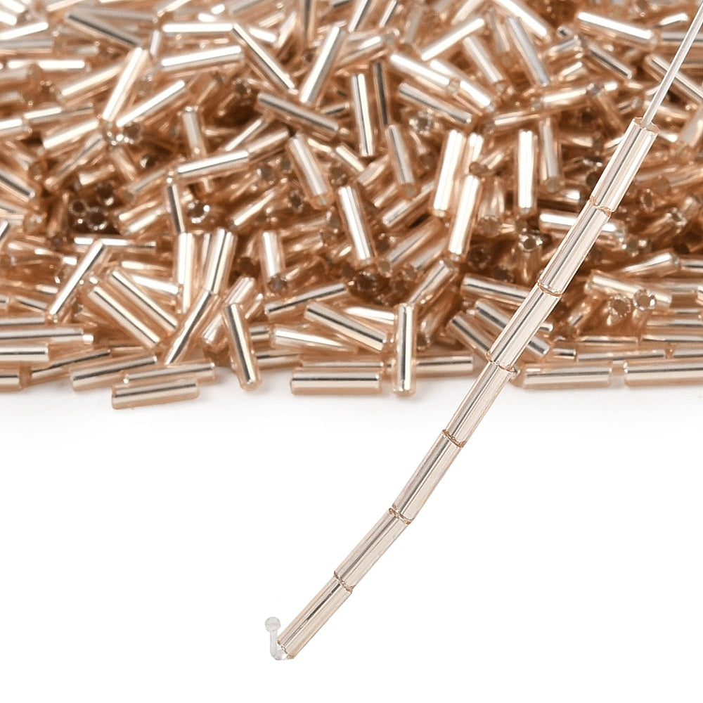 Glass Bugle Bead S/L Wheat