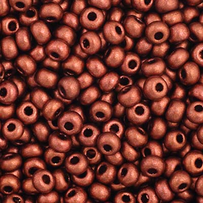Czech Seed Bead 11/0 Metallic Copper | Alberta Bead Store