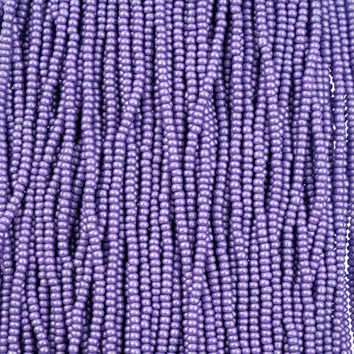 Czech Seed Bead Hank 11/0 PermaLux Dyed Chalk Lavender | Alberta Bead Store