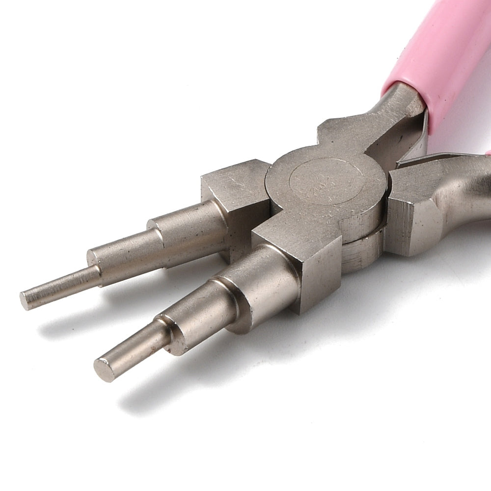 Bail Making Plier 45# Carbon Steel 6-in-1 Pink - Alberta Bead Store