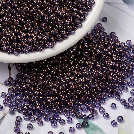MIYUKI Seed Bead 8/0 Violet Gold Luster 10g
