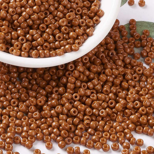 MIYUKI Seed Bead 8/0 Duracoat Opaque Persimmon 10g