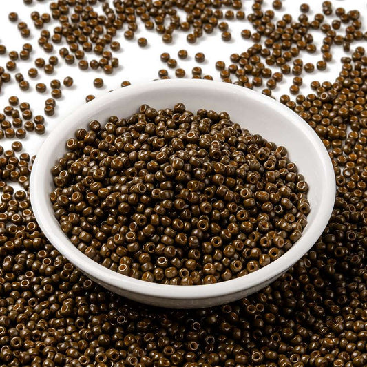 MIYUKI Seed Bead 8/0 Duracoat Opaque Cognac 10g