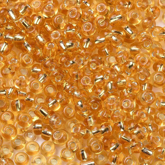 Glass Seed Bead S/L Champagne Yellow 6/0