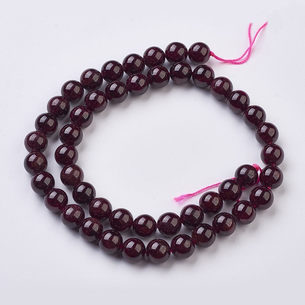 Garnet Gemstone Beads - All Sizes - Witches Ink LTD - O/A Crystals and Sun Signs