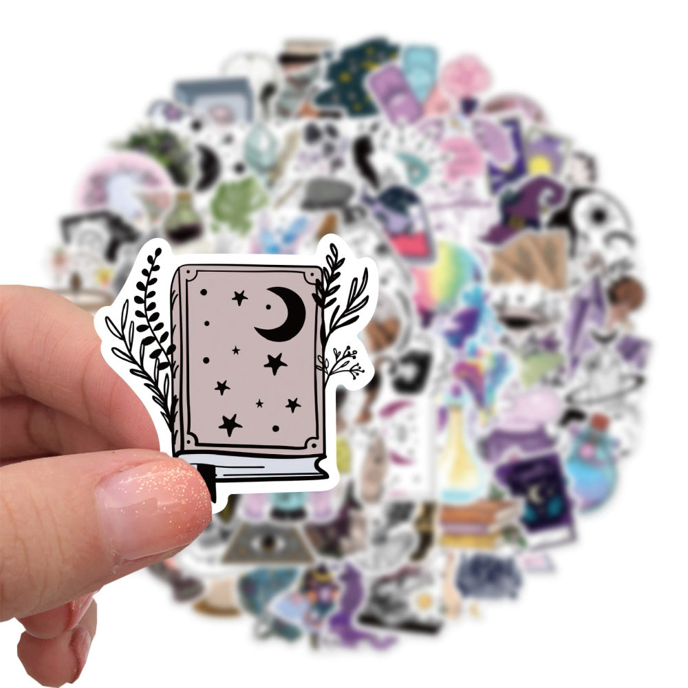 Witchy Halloween Holographic Vinyl Waterproof Stickers 100 pcs - Premium Sticker from Crystals and Sun Signs Co - Shop now at Crystals and Sun Signs Co