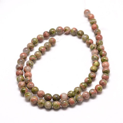 Unakite Gemstone Beads - All Sizes | Crystals and Sun Signs Co