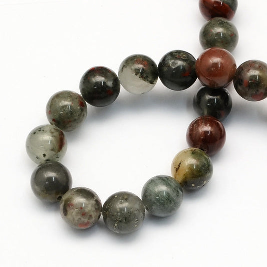 African Bloodstone Gemstone Bead | Alberta Bead Store