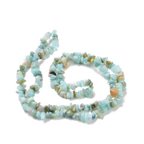 Flower Amazonite Gemstone Chip Beads | Alberta Bead Store