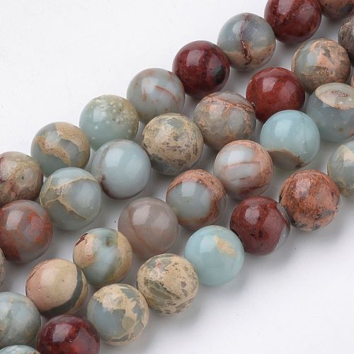 Aqua Terra Jasper Gemstone Beads - All Sizes - Crystals and Sun Signs