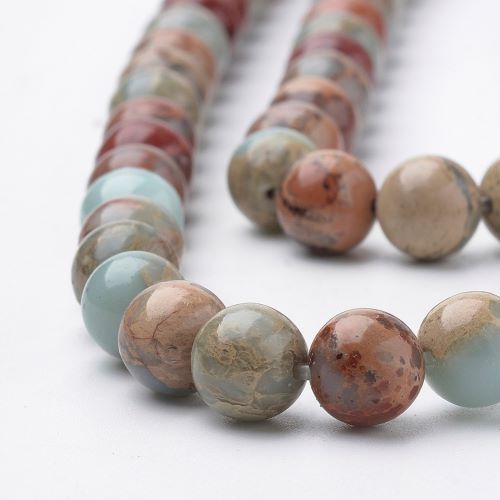 Aqua Terra Jasper Gemstone Beads - All Sizes | Crystals and Sun Signs Co