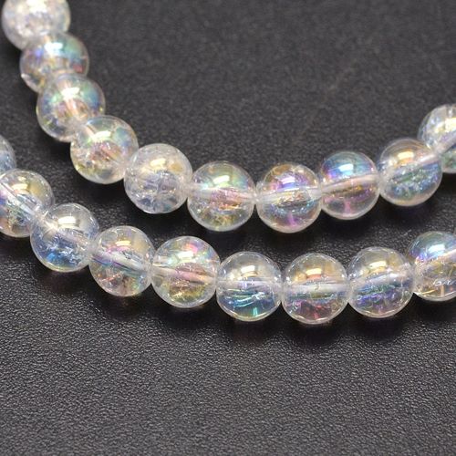 Aura Crackle Quartz Gemstone Bead | Crystals and Sun Signs Co
