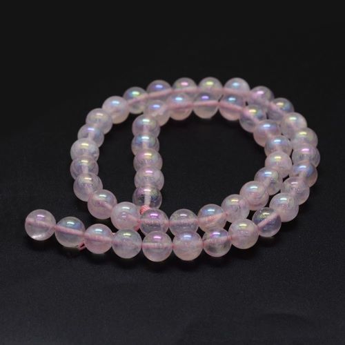 Aura Rose Quartz Gemstone Beads | Alberta Bead Store