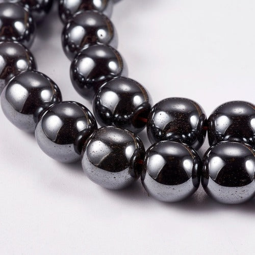 Hematite Black Gemstone Bead | Alberta Bead Store