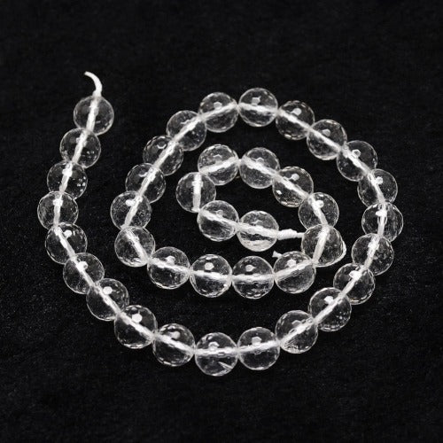 Clear Quartz Faceted Gemstone Bead - All Sizes | Crystals and Sun Signs Co