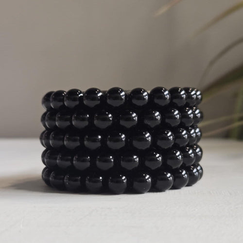 Onyx Gemstone Bead Bracelet | The Stone for Grounding - Crystals and Sun Signs