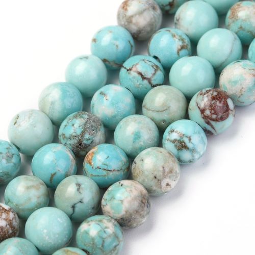 Howlite Green/Brown Gemstone Beads - Dyed & Heated - All Sizes - Witches Ink LTD - O/A Crystals and Sun Signs