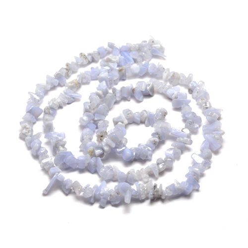 Blue Lace Agate Gemstone Chip Beads | Alberta Bead Store