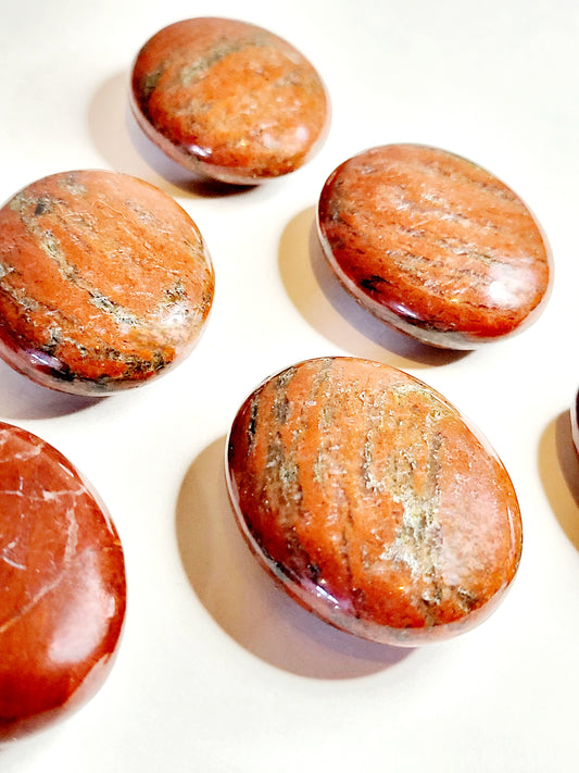 Brecciated Red Jasper Gemstone Oval | Crystals and Sun Signs Co