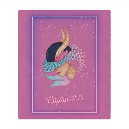 Astrology Plush Blankets in Pink 50x60 - Witches Ink LTD - O/A Crystals and Sun Signs