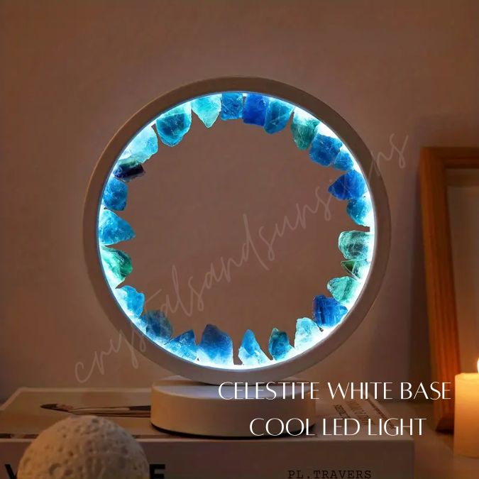 Gemstone LED Light Ring - Witches Ink LTD - O/A Crystals and Sun Signs