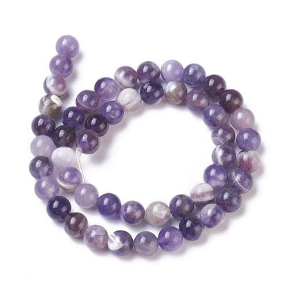 Chevron Amethyst Gemstone Beads - All Sizes - Crystals and Sun Signs