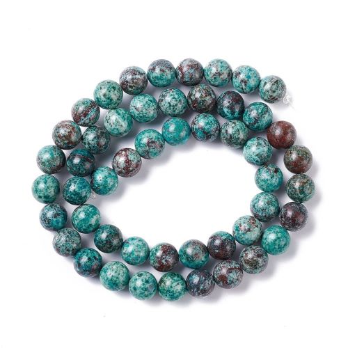 Chrysocolla Gemstone Bead - Dyed | Crystals and Sun Signs Co
