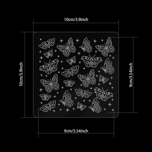 Clay Texture Board Butterfly 2pc | Alberta Bead Store