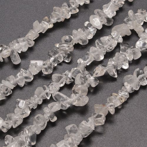 Clear Quartz Gemstone Chip Bead - Witches Ink LTD - O/A Crystals and Sun Signs