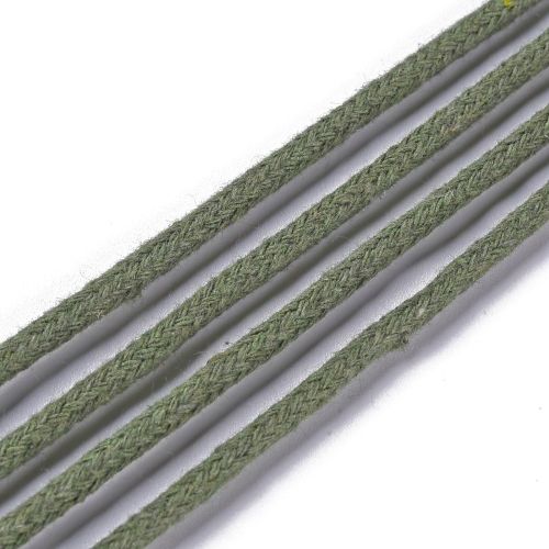 Macrame Cotton Cord Dark Olive 3MM 50M Roll | Alberta Bead Store