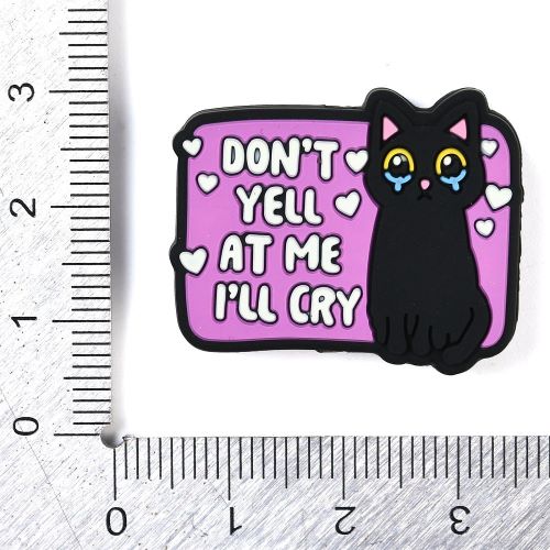 Silicone Bead "Don't Yell or I'll Cry" | Alberta Bead Store