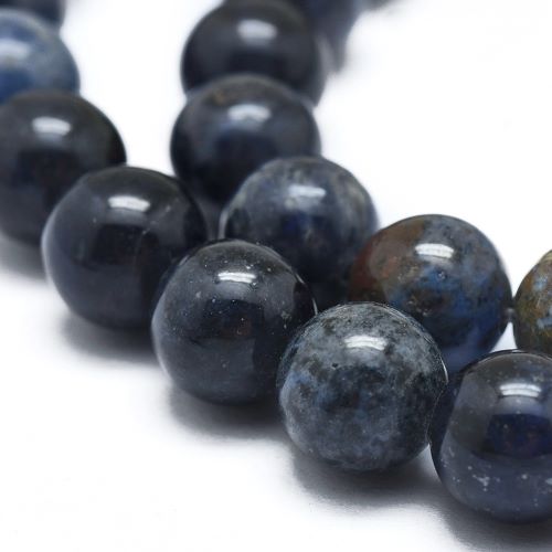Dumortierite Quartz Bead | Crystals and Sun Signs Co