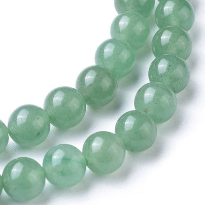 Green Aventurine Gemstone Bead - All Sizes - Witches Ink LTD - O/A Crystals and Sun Signs