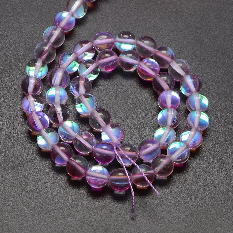 Medium Orchid Holographic Glass Bead | Alberta Bead Store