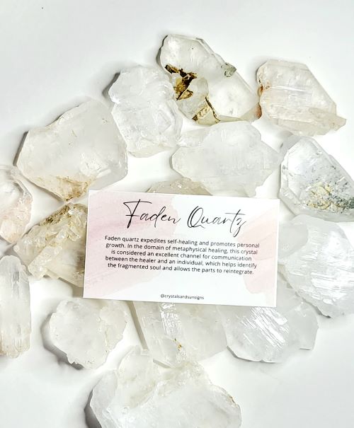 Faden Quartz Gemstone - Witches Ink LTD - O/A Crystals and Sun Signs