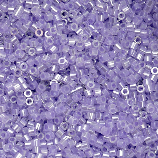 Cylin Bead 11/0 Crystal Purple Lined Ceylon - Alberta Bead Store