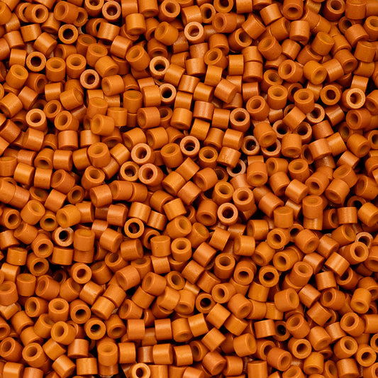Cylin Bead 11/0 Opaque Pumpkin Orange - Alberta Bead Store