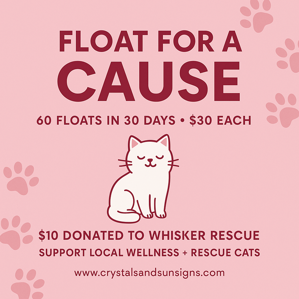 60 Floats in 30 Days Promotion - 30min Session | Crystals and Sun Signs