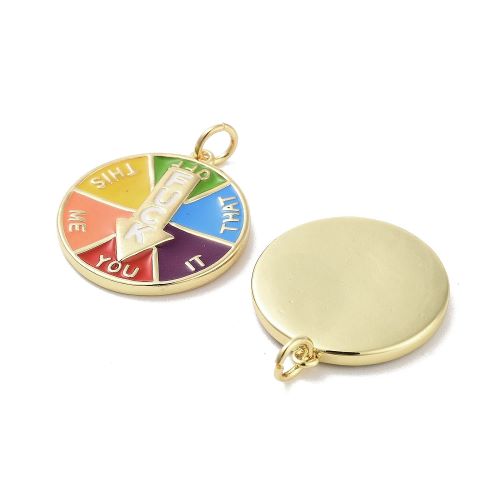 Enamel Charm 18k Plated Fuck Spinner 1pc | Alberta Bead Store