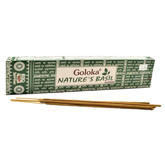 Goloka Nature's Basil Incense - Witches Ink LTD - O/A Crystals and Sun Signs