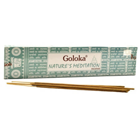 Goloka Nature's Meditation Incense - Premium from Goloka Malasha Incense - Shop now at Crystals and Sun Signs Co
