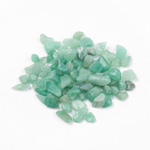 Green Aventurine Gemstone Chip Beads No Hole | Alberta Bead Store
