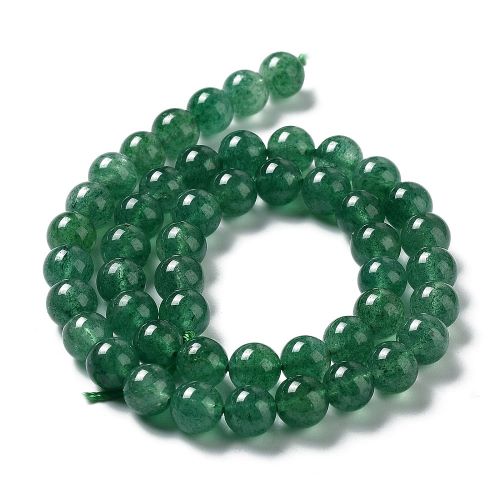 Green Strawberry Quartz Gemstone Bead | Alberta Bead Store