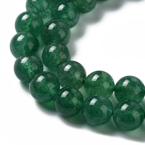 Green Strawberry Quartz Gemstone Bead | Alberta Bead Store