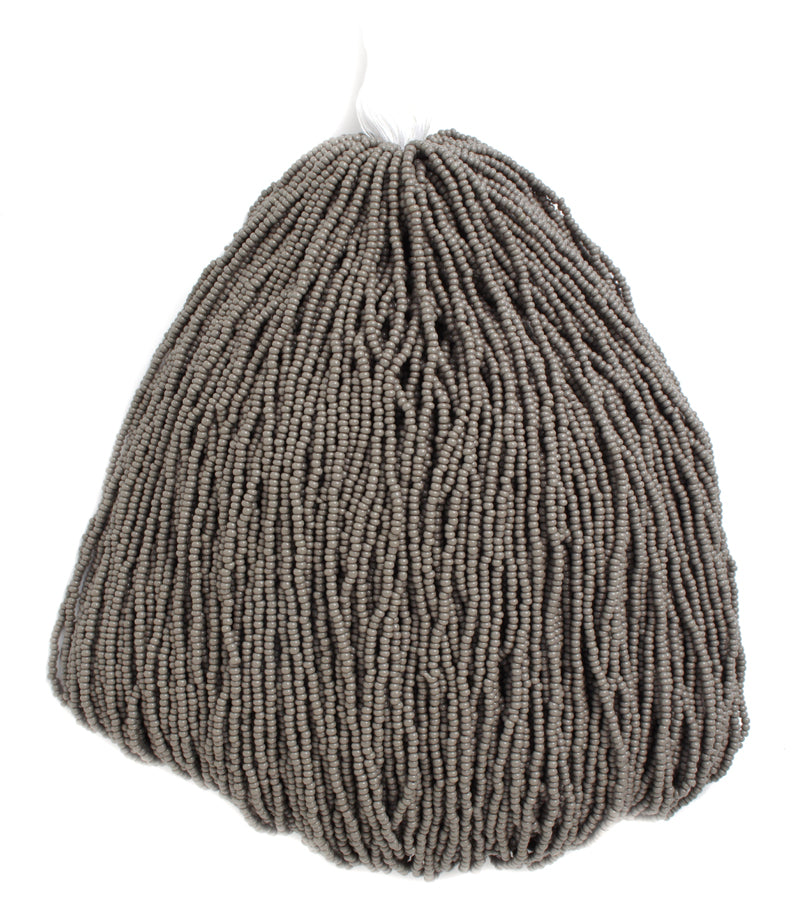 Czech Seed Bead Hank 11/0 Opaque Grey | Alberta Bead Store