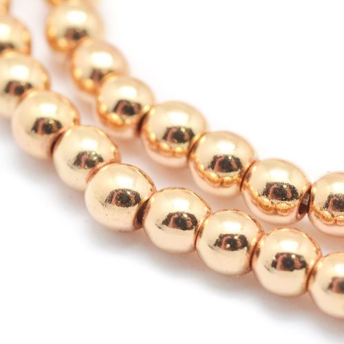 Hematite Light Gold Beads Strand | Alberta Bead Store